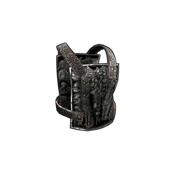 Black Alligator Metal Chest Plate