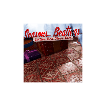 Red Festive Floor Tiles