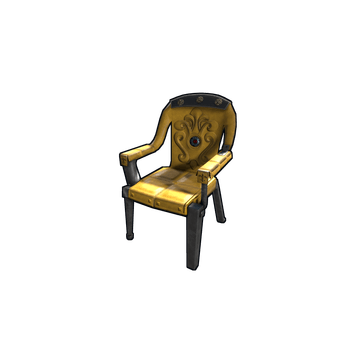 Yellow Ornate Chair